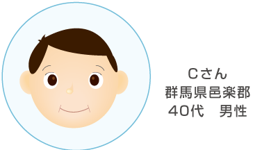 Cさん40代男性のイラスト